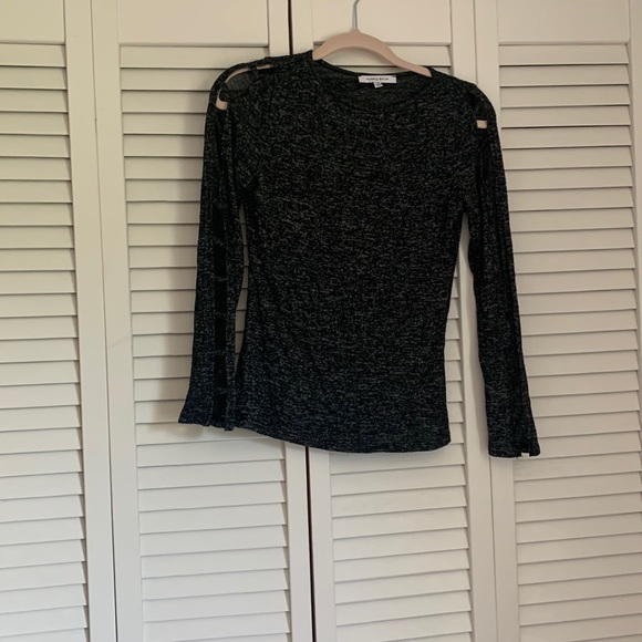 Black Sweater w/ Open Arm Design - Picture 1 of 2